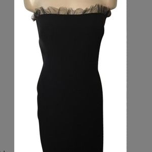 Giorgio Armani Strapless Black Dress Sz 2